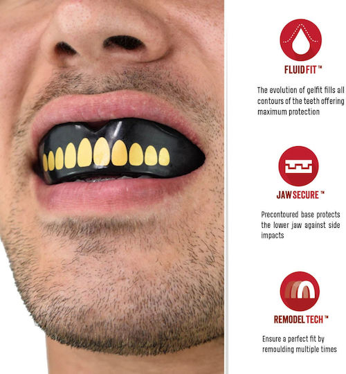 Safejawz Extro Mouthguard Goldie+ Box