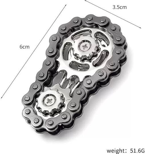 Alista Home Fidget Spinner Metalic Negru
