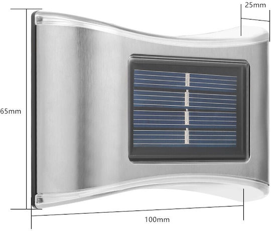 Alista Home Lampă Solară de Perete cu Senzor de Mișcare și Fotocelulă IP65 10x6.5cm