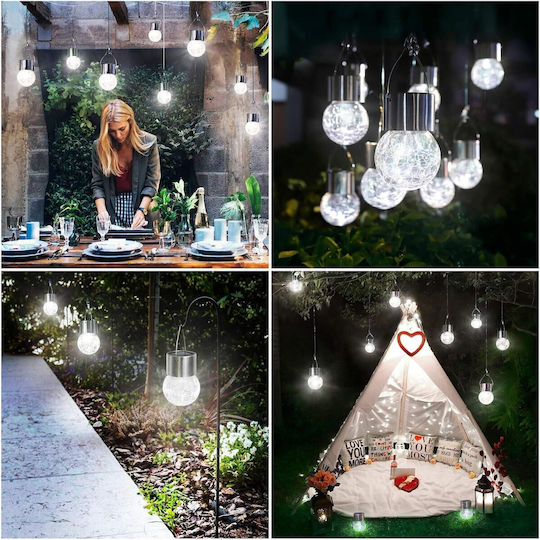Alista Home Lampă Solară Glob Alb Cald cu Fotocelulă