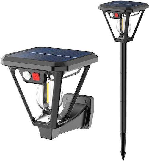 Alista Home Lustră Solară de Perete Tip Lanternă 10W Alb Cald 3000K cu Senzor de Mișcare IP44 10.8x12.3x46cm