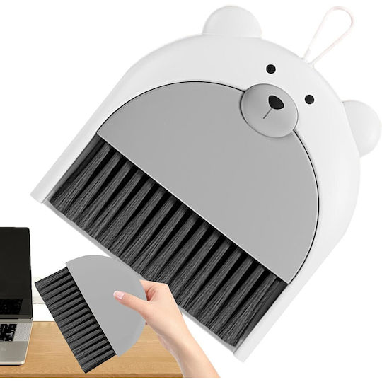 Broom Dustpan Set Alista Home Office Made Pp Bear Model 23.5 X 18 Cm Gray