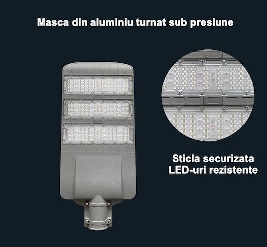 Alista Home Lampă Solară de Stradă 53W 5000lm Alb Rece 6500K cu Senzor de Mișcare și Telecomandă IP65 91.6x36.5x8.7cm