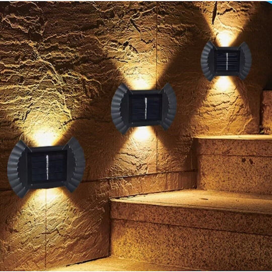 Alista Home Set 4 Lămpi Solare de Perete cu Lumină Albă Caldă IP65 10x7.5cm