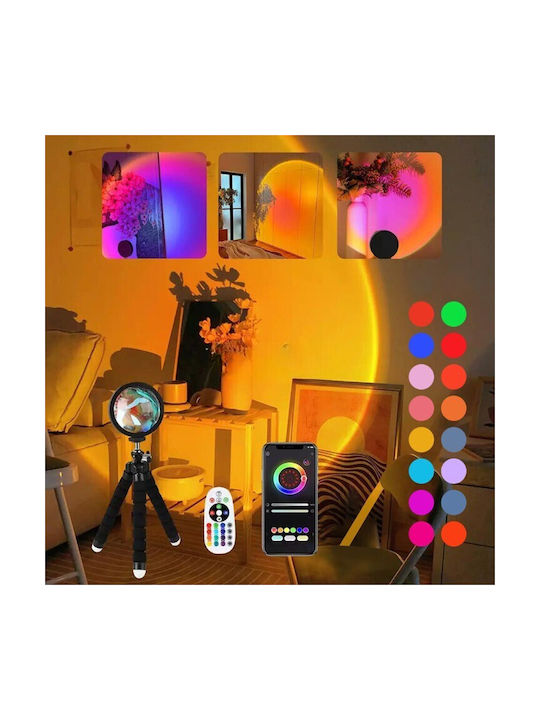 Alista Home Proiector Lămpi Decorative Pentru Masă LED RGB Apus De Soare 26x12cm
