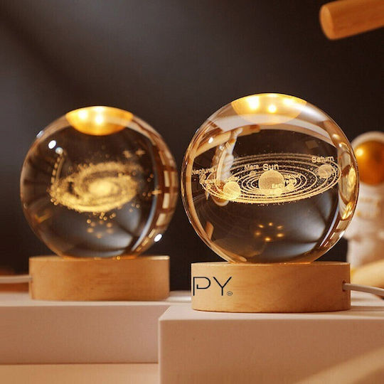 Alista Home Decorative LED Lamp Warm White Crystal Ball 3x3cm