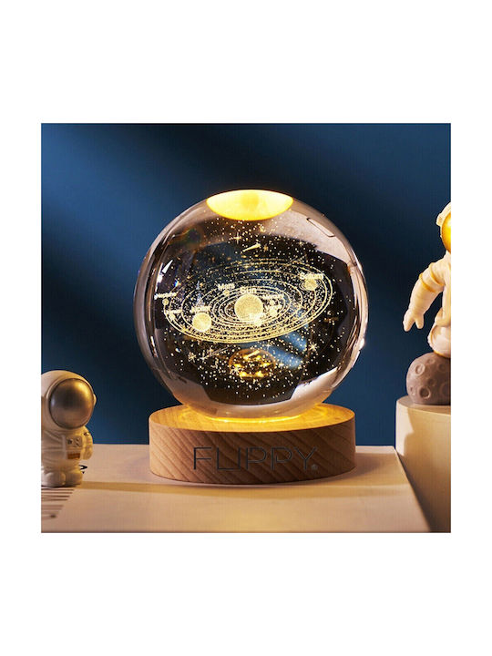Alista Home Decorative LED Lamp Warm White Crystal Ball 3x3cm