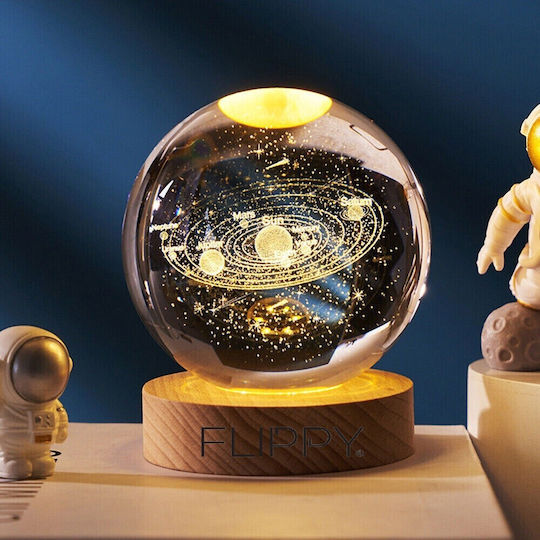 Alista Home Decorative LED Lamp Warm White Crystal Ball 3x3cm