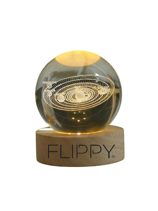 Alista Home Decorative LED Lamp Warm White Crystal Ball 3x3cm