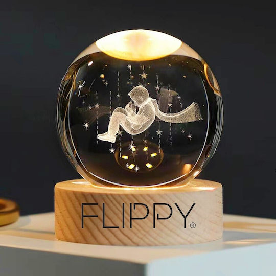 Alista Home Διακοσμητικό Φωτιστικό LED Θερμό Λευκό Crystal Ball 3x3εκ.