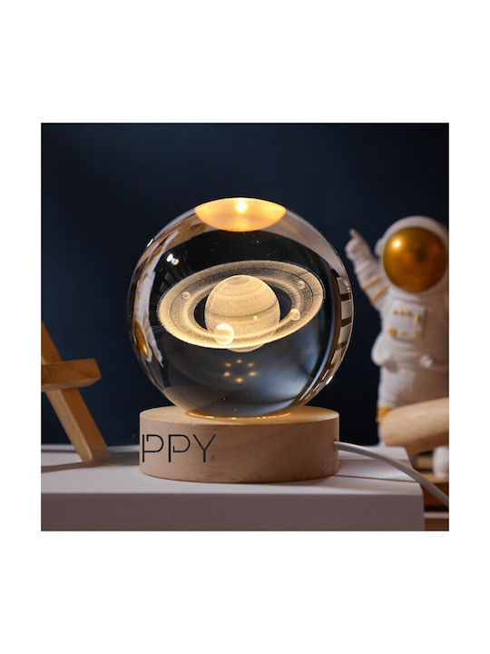 Alista Home Διακοσμητικό Φωτιστικό LED Θερμό Λευκό Crystal Ball 3x3εκ.
