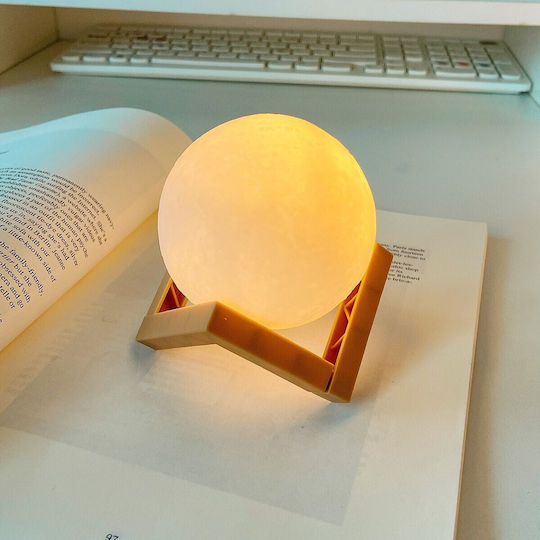 Alista Home Διακοσμητικό Φωτιστικό LED Θερμό Λευκό Moon Light 3x3εκ.
