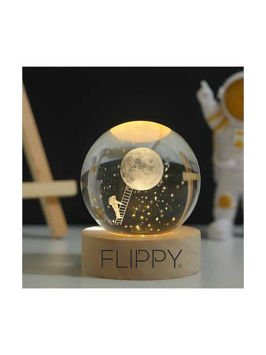Alista Home Lămpi Decorative Pentru Masă LED Alb Cald Glob De Cristal 3x3cm