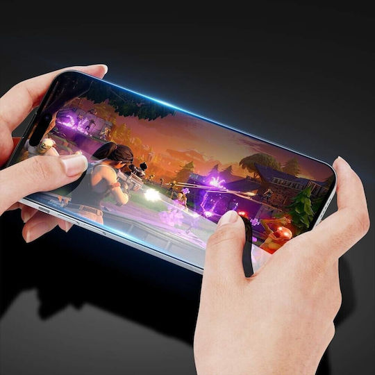 Folie Protectie Ecran Tempered Glass Motorola Moto E20 Sticla Protectoare Compatibila Motorola Moto E20 Acoperire Completa 111d 10h Marginile Negre Transparent