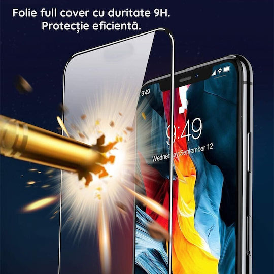Folie Protectie Telefon Tempered Glass OnePlus CE3 Lite Alista Home Sticla Protectoare Compatibila OnePlus Nord CE3 Lite Acoperire Completa 111D HD Margini Negre Transparent