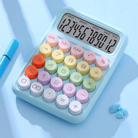 Alista Home Accounting Calculator 12 Digits in Blue Colour