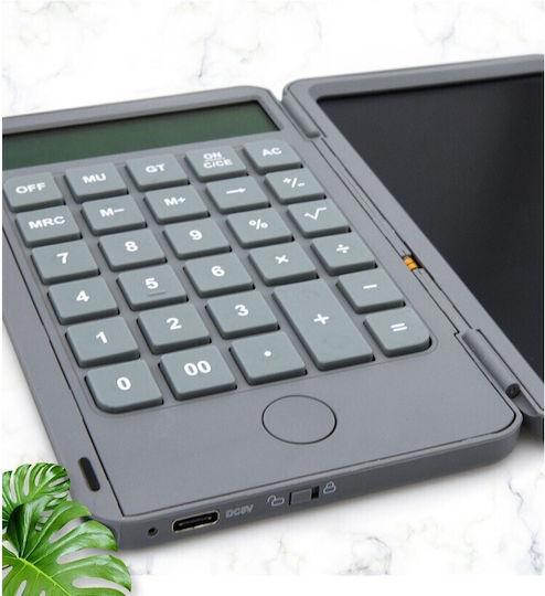 Alista Home Calculator de Buzunar cu 12 Cifre în Culoare Gri