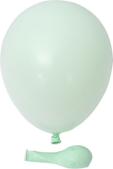 Set of 12 Birthday Latex Balloons Green 30cm