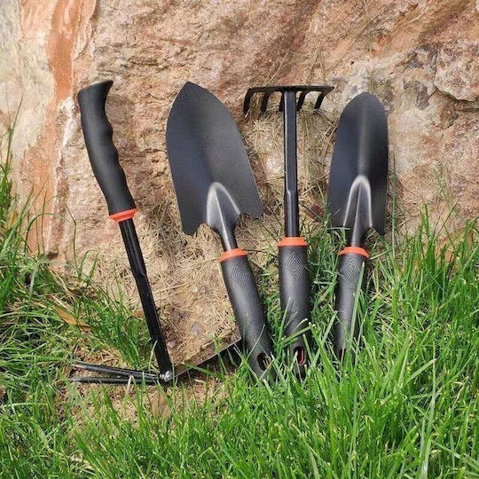 Set 7 Unelte de Grădină Alista Home Pentru Plantare Prelucrare Sol Îngrijire Plante Material Carton Pvc 31.5 X 8 Cm Negru