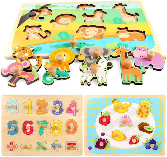 Puzzle Din Lemn Pentru Copii 3+ Ani 9 Piese Alista Home