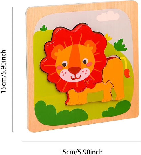 Puzzle Pentru Copii Din Lemn Pentru 3+ Ani 3 Piese Alista Home