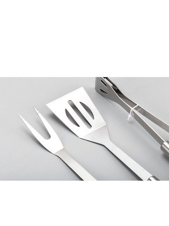 Set Ustensile Grătar 20 Piese Alista Home Oțel Inoxidabil Geantă Oxford Argintiu