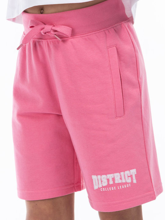 Kids Shorts Bermudas Fabric Pink