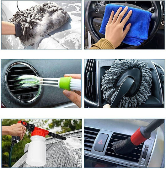 Alista Home Set de Spălare pentru Materiale Plastice Interioare - Tablou de Bord Auto cu 26 Bucăți