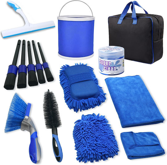 Alista Home Set de Spălare pentru Materiale Plastice Interioare - Tablou de Bord Auto cu 15 Bucăți
