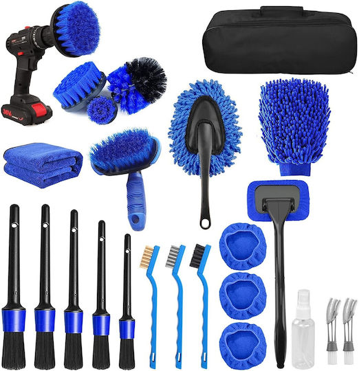 Alista Home Set de Spălare pentru Materiale Plastice Interioare - Tablou de Bord Auto cu 25 Bucăți