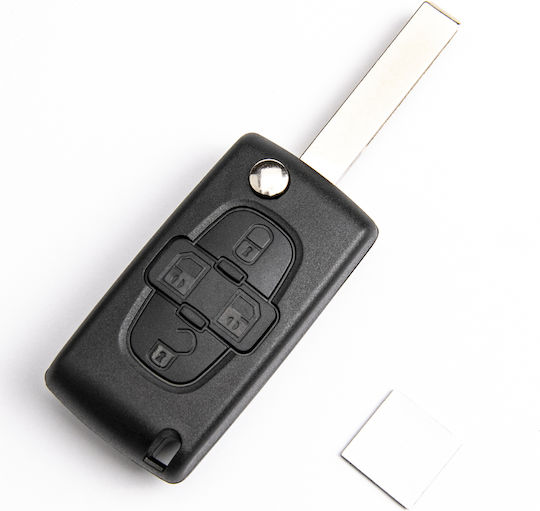 Car Key Shell Peugeot 1007 107 407 807 Hu83