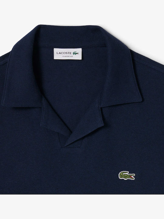 Polo Herrenbluse Kurzarm Dunkelblau