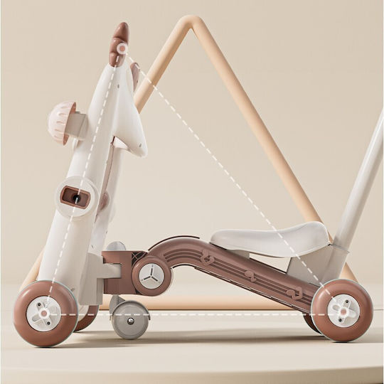 Alista Home Robot Ride On Cu Mâner Pentru Părinți Pentru 12+ Luni Maro