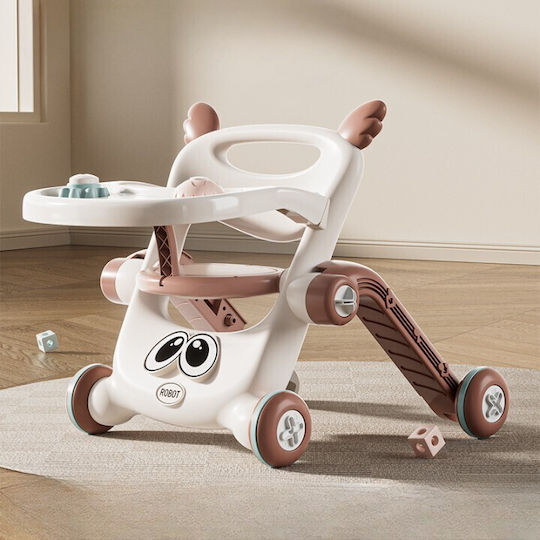 Alista Home Robot Ride On Cu Mâner Pentru Părinți Pentru 12+ Luni Maro