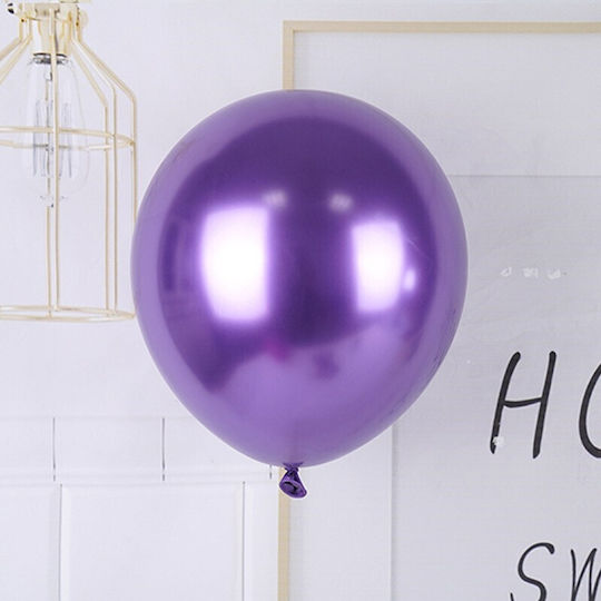 Set 12 Baloane Zi De Naștere Latex Violet 13 cm