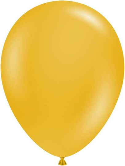 Set 12 Baloane Zi De Naștere Latex Galbene 25 cm