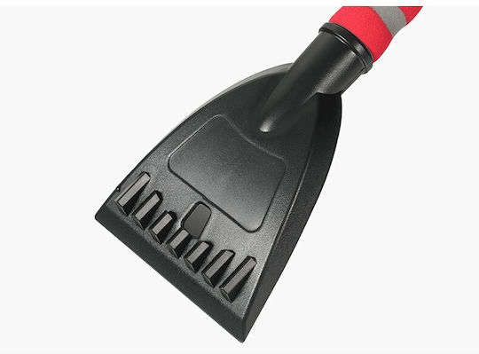 Perie Răzuitoare Zăpadă Gheață Mașină Alista Home Multifuncțională Rotativă Detasabilă Mâner Antiderapant Aluminiu Plastic Spargător Gheață Parbriz Soluție Iarnă Dezghețare 54x10.5x27 Cm Roșie