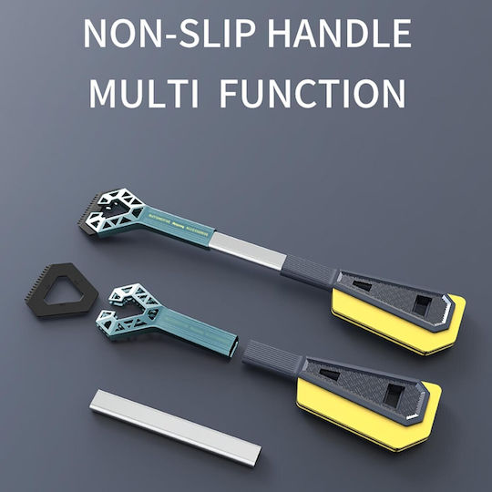 Răzuitoare de Gheață Auto Două Capete Alista Home Universală Îndepărtare Zăpadă Auto Mâner Lung Ergonomic Detasabil Geamuri Caroserie Ușor de Folosit 67x12.5 cm Albastru