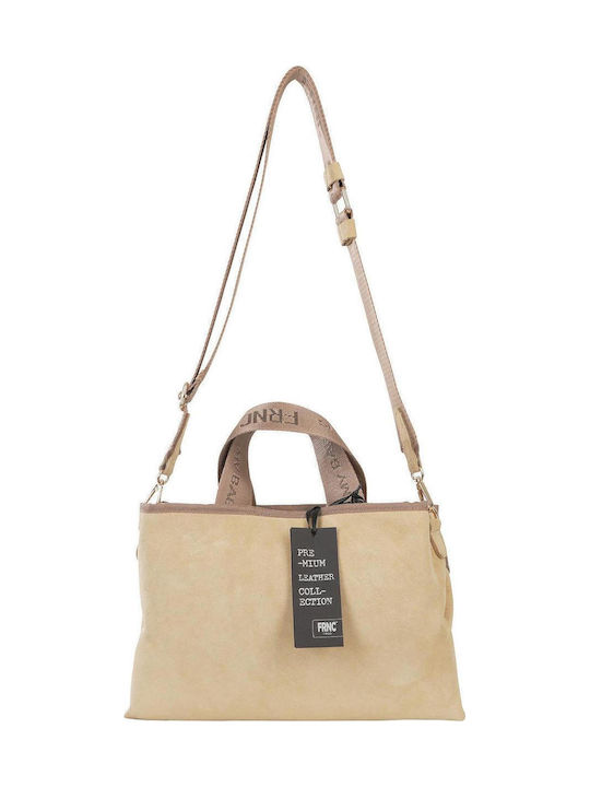 Leather Women's Shoulder Bag Yellow