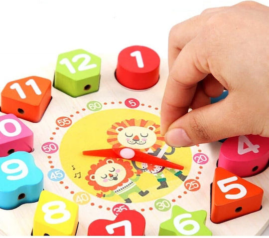 Alista Home Montessori Εκπαιδευτικό Παιχνίδι Εκμάθησης Ώρας από Ξύλο 126090