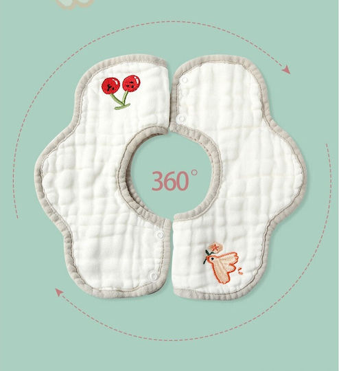 Alista Home Baby Lätzchen Aus 100% Baumwolle Weiß