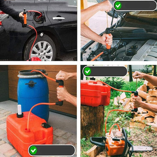 Pompa Manuală de Combustibil Alista Home Pompa de Lichide Fabricată din Plastic Durabil Debit 5l pe Minut 23 × 20 × 3 Cm 380 G Roșie