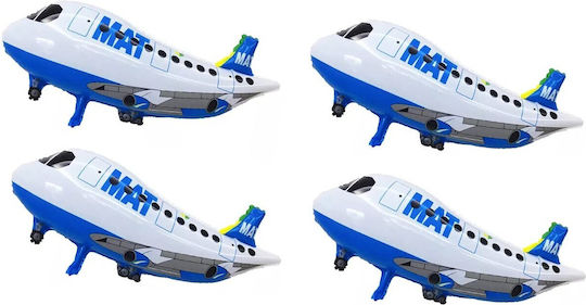 Balon Zi De Naștere Avion Folie Jumbo Alb 82.5 cm