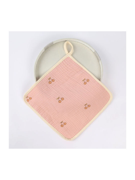 Alista Home Umărul Burp Cloth Bumbac Burgundy 25x25 cm