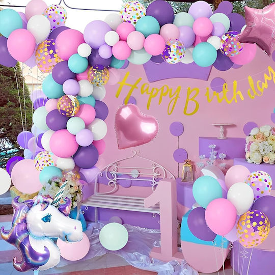 Alista Home Geburtstags Luftballon Einhorn Folie Jumbo Mehrfarbig 115cm