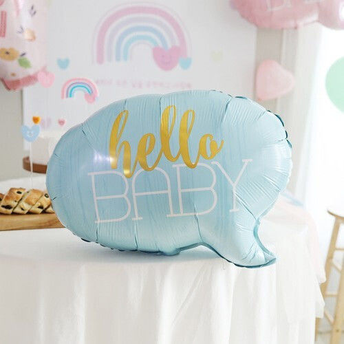 Alista Home Geburt Baby Folie Jumbo Blau 59cm