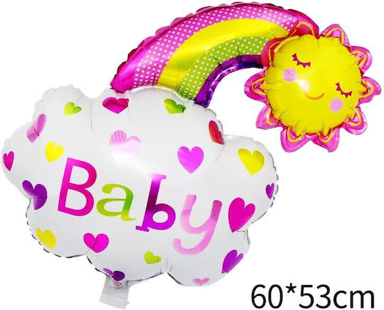 Baptism Foil Jumbo Pink Balloon 60cm