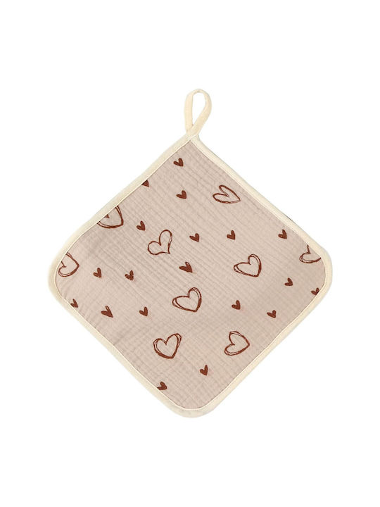 Alista Home Umărul Burp Cloth Bumbac Bej 25x25 cm