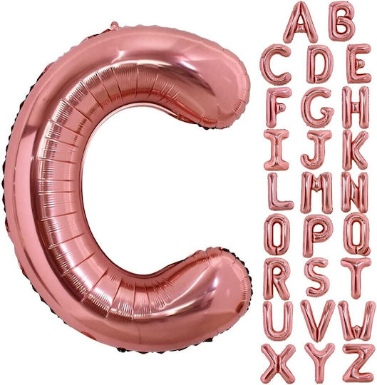 Letter C Foil Jumbo Rose Gold 80cm