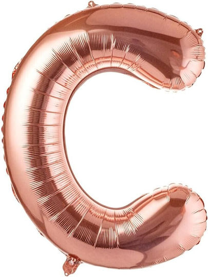 Letter C Foil Jumbo Rose Gold 80cm